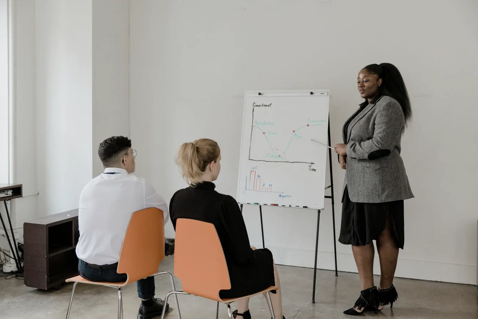 A coaching session in progress